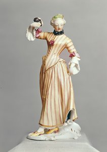 Columbinen hahmo, Commedia dellArte, Nymphenburg, n. 1760 (posliini)